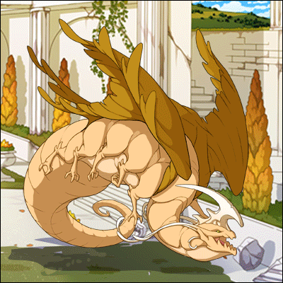 An image of the multi-limbed Everlux dragon displaying various genes. This animated gif cycles through the Glitch gene, which trails a pixellated shape across the dragon. This transitions to the Eclosion gene, which looks as if the dragon is discarding a crystallis. The Harp gene follows, which turns the dragon's horns and head into a musical instrument. Finally, the Sunsail gene places many fins and adornments across the neck and body of the dragon.